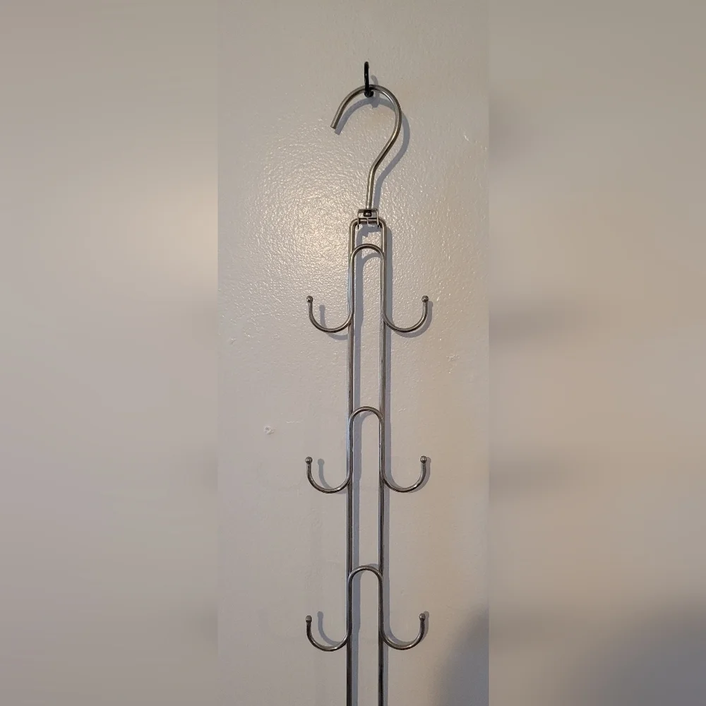2-Pk Hanging Purse Belt Scarf Storage - Durable, Holds 50 Pounds, Rotates 360​​​